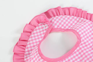 Pink Gingham 'Birthday Girl' Bib