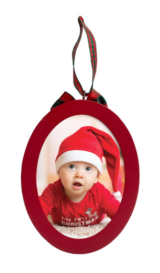 Footprint or Handprint Holiday Photo Ornament with Clean-Touch Ink Pad