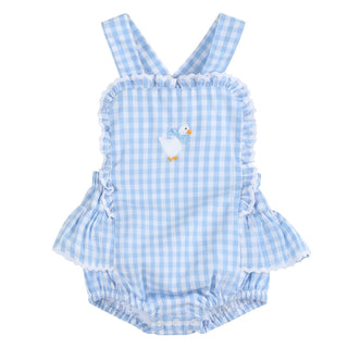 Blue Gingham Goose Bubble – Lil Cactus