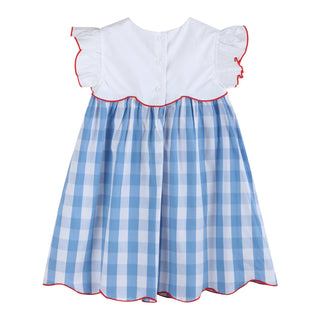 Red, White and Blue Gingham Dress - Lil Cactus