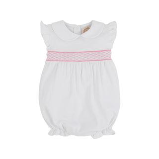 Banbury Bubble (Angel Sleeve) - Worth Avenue White with Hamptons Hot Pink