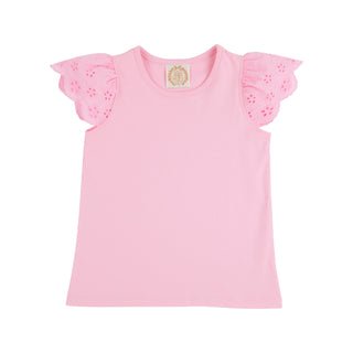 Ellen's Eyelet Top - Pier Party Pink