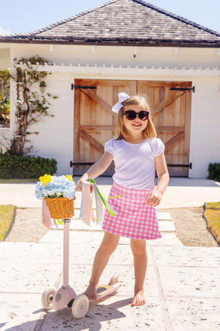 Searcy Skort - Hamptons Hot Pink Gingham