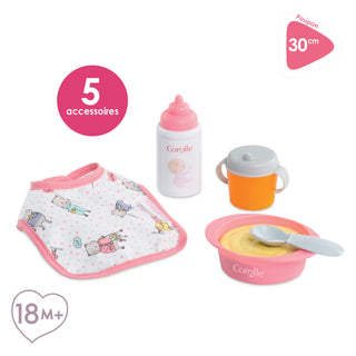 Mealtime Set for 12-inch Corolle Baby Doll