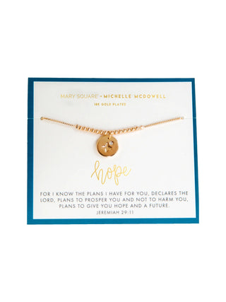 Hope Inspirational Bracelet 18K Gold Plated