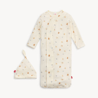 Lullaby Lane Modal Baby Gown and Hat Set - Magnetic Me