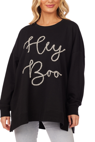 Hey Boo Matching Mom & Me Sweatshirt - Mud Pie