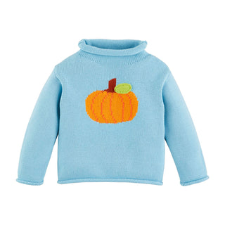 Blue Pumpkin Sweater - Mud Pie