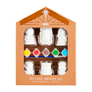 Paint Your Own Plaster Nativity Set - Mud Pie