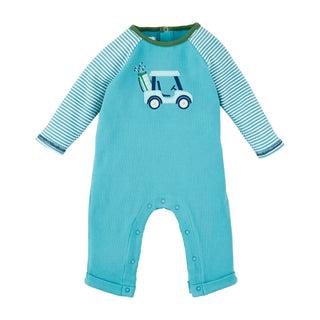 Mud Pie Blue Golf Cart Bodysuit