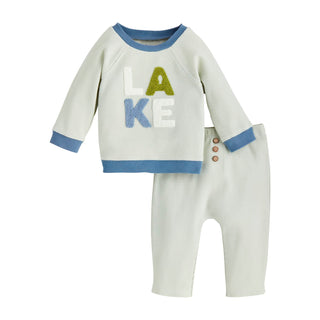 Baby Boy LAKE Applique Outfit - Mud Pie