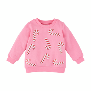 Candy Cane Sparkle Mom & Me Sweatshirt - Mud Pie