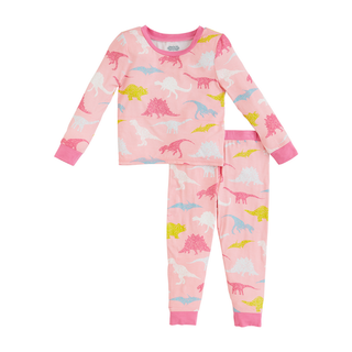 Pink Dinosaur Glow In The Dark Pajamas