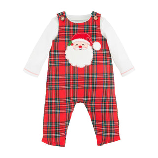 Santa Tartan Plaid Longall - Mud Pie