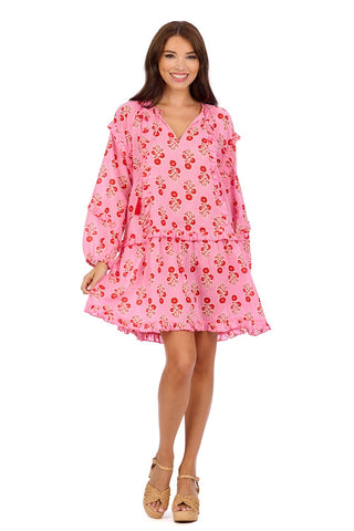 Pink Floral Tunic Dress - Mud Pie