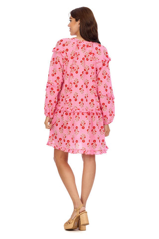 Pink Floral Tunic Dress - Mud Pie