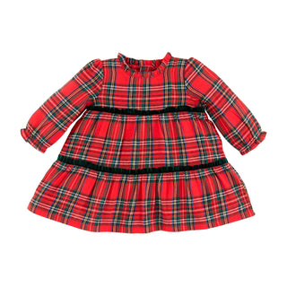 Holiday Tartan Tiered Dress - Mud Pie