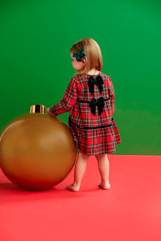 Holiday Tartan Tiered Dress - Mud Pie