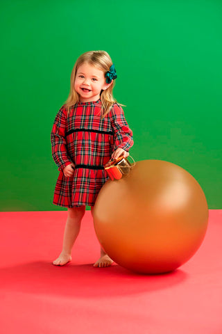 Holiday Tartan Tiered Dress - Mud Pie