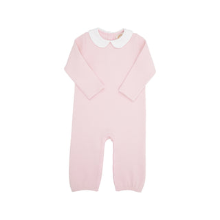 Poppy Dell Playsuit (Quilted) - Palm Beach Pink with Worth Avenue White