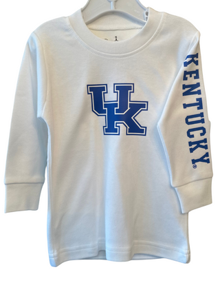 University of Kentucky Wildcats White Long Sleeve Shirt