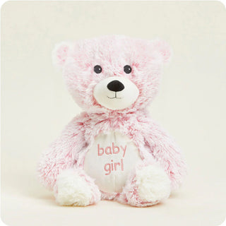 Baby Girl Pink Bear Warmie 13"