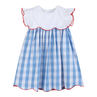 Red, White and Blue Gingham Dress - Lil Cactus