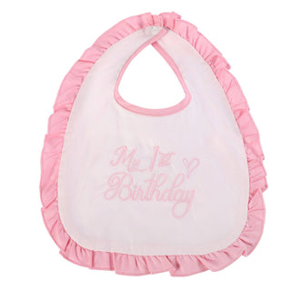 Pink 'My 1st Birthday' Bib: One Size