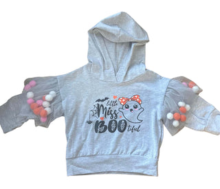 Little Miss Boo Gray Hoodie