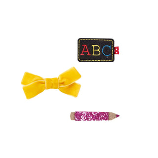 Mud Pie Pink Pencil Hair Clip Set