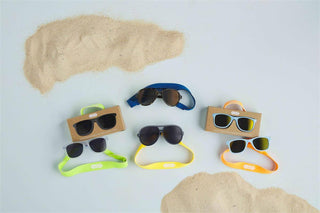 Clear Blue Protective Toddler Sunglasses