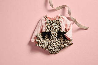 Leopard Pinafore Set