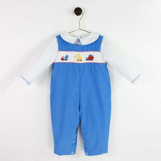 Petit Ami Smocked Construction Longall