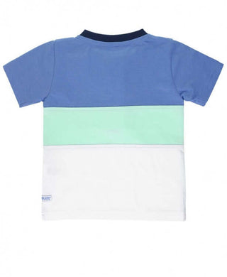 Blue & Neo Mint Color Block Henley-Boys-Simply Blessed Children's Boutique