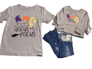 Hocus Pocus Ladies Shirt & Girls Outfit