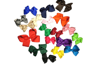 Solid Colors 4" and 5" Grosgrain Bows